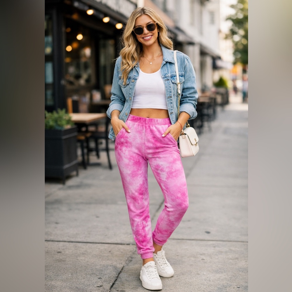 wildfox love potion tie dye fleece jogger July sale